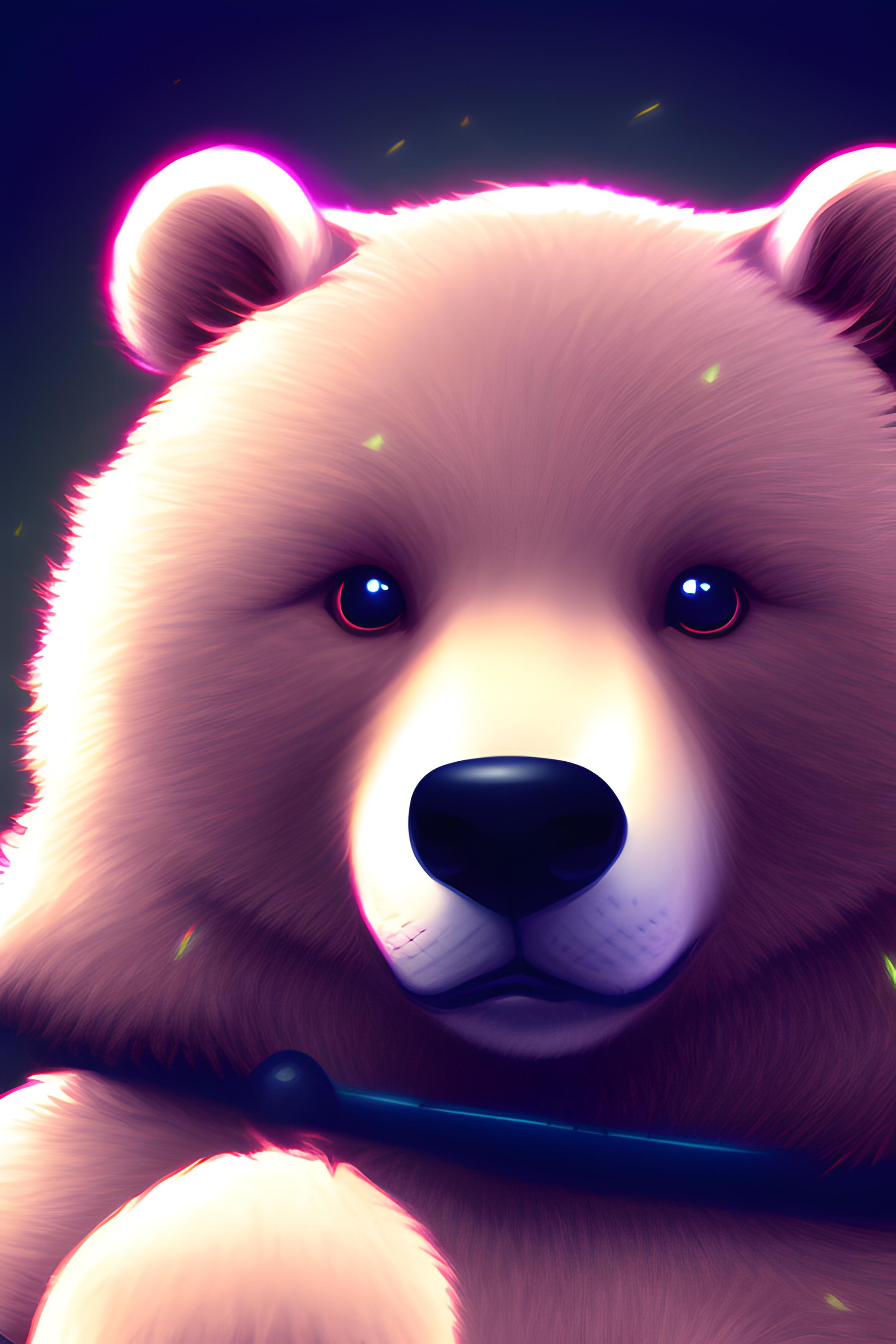 crie um wallpaper com um urso e escreva nela ursao games